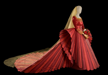 Capucci - abito sposa rosso