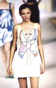 Esther Canadas in abito Balla 1995