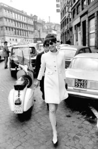 Audrey Hepburn in Rome in 1968.