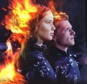 Katniss e Peeta alla sfilata dei Tributi