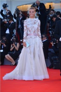 Fiammetta Cicogna in Alberta Ferretti courtesy Ferretti