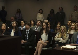 Rebecca, Marc, Nicki e Chloe durante il processo