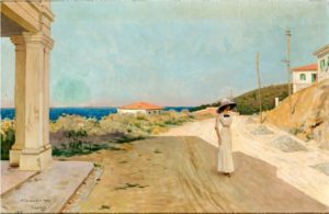 Corcos - Castiglioncello 1912 collezione privata -courtesy Studio d'Arte dell'800 Livorno