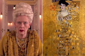 Madame D a confronto con  il "Ritratto di Adele Bloch-Bauer I" (1907) di Gustav Klimt