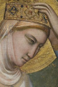 Giotto - Polittico Baroncelli - particolare Incorornazione della Vergine