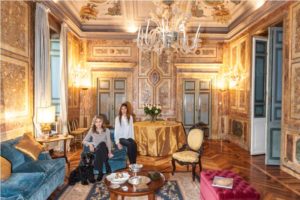 La principessa Ruspoli a palazzo Ruspoli