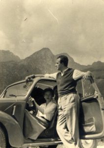 I protagonisti con la loro Topolino