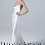 Abito con spalline in platino