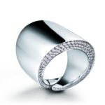 Vhernier anello in platino e diamanti