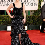 La Lawrence in Louis Vuitton ai Golden Globes 2011