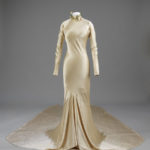 Wedding dress of silk satin, designed by Charles James, 1934.© Victoria and Albert Museum, London