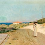 Corcos - Castiglioncello 1912 collezione privata -courtesy Studio d'Arte dell'800 Livorno