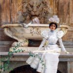 Corcos - Le due colombe 1897 - courtesy Enrico Gallerie d' Arte Milano