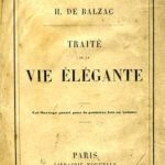H. de Balzac Traité de la vie élégante - ed. del 1855