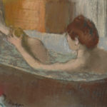 La toilette, naissance de l'intime. Musee Marmottan Monet - Degas Femme dans son bain s'épongeant la jambe, 1883.