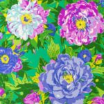 Giardini di seta - Foulard Sir Peter 1983 Disegno di Ken Scott