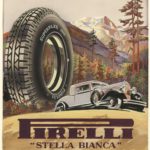 "Una musa tra le ruote" Cartellone pubblicitario Pirelli