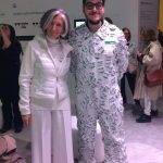 Il Testmonial di WHITHE in the CITY e l'autrice dell'articolo ph M. Bersani