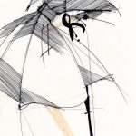 Gianfranco Ferrè. "Moda un racconto nei disegni"-Cremona-2017. Prêt-à-porter 1988-disegno