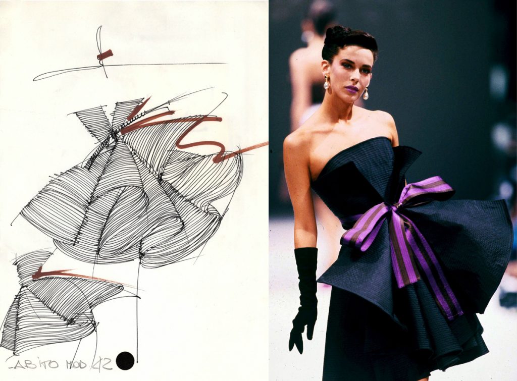 Gianfranco Ferrè. "Moda un racconto nei disegni"-Cremona-2017. Alta-Moda 1988