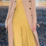 Valentino dress plissé con trench