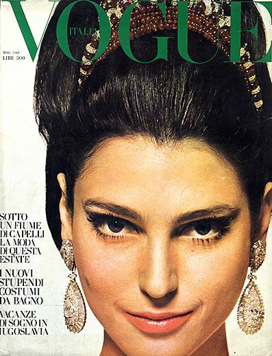 Bernedetta Barzioni cover Vogue ph David Bailey