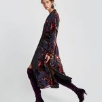 Zara A/I 2017-18 - kimono velluto combinato