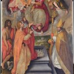 Jan van der Straedt, detto Giovanni Stradano- La Madonna dona la Cintola a san Tommaso - 1590 Montemurlo, pieve di San Giovanni Decollato