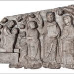 Maestro di Cabestany - Morte, Glorificazione e Assunzione della Vergine con san Tommaso che mostra la Cintola 1160 0 circa Cabestany, chiesa di Notre-Dame-des-Anges