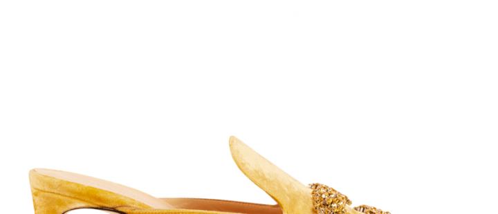 Sabot giallo Giannico - tacco in stile Kitten Heels courtesy Giannico