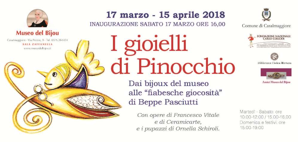 "I gioielli di Pinocchio" - Museo del Bijou - Locandina