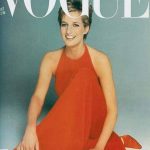Vogue Uk con Lady Diana in rosso Valentino