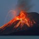 Stromboli eruzione del vulcano