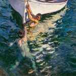 Joaquín Sorolla y Bastida- La barca bianca 1905